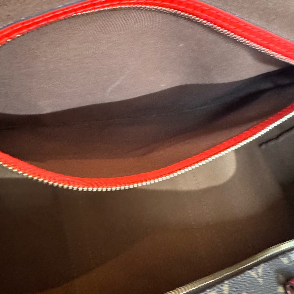Louis Vuitton Monogram Keepall 50 Boston Travel Hand Bag RARE RED - Picture 5 of 16
